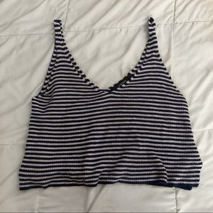 Forever 21 striped crop top
